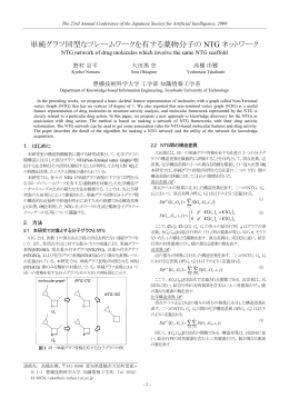 単純グラフ同型なフレームワークを有する薬物分子の NTG ネットワーク