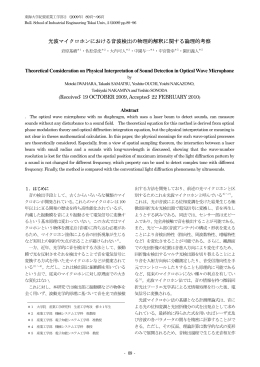 光波マイクロホンにおける音波検出の物理的解釈に関する論理的考察