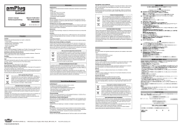 amPlug Cabinet owner`s manual