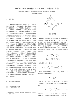 ラグランジュ点近傍における小ハロー軌道の生成