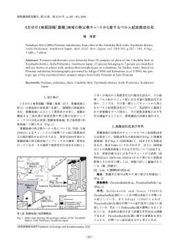地質調査研究報告/Bulletin of the Geological Survey of Japan