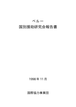 PDFダウンロード 518KB - JICA Research Institute