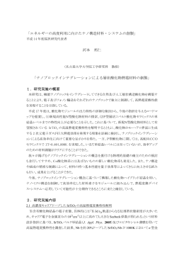 ナノブロックインテグレーションによる層状酸化物熱電材料の創製