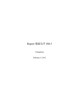 Report 電磁気学 JS0.5