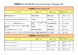 2011年12月受入分【PDF：151KB】