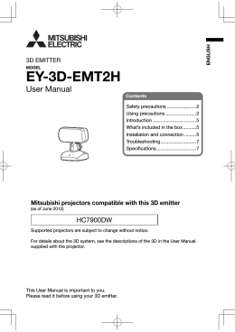 EY-3D-EMT2H - Mitsubishi Electric Australia