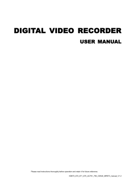 DIGITAL VIDEO RECORDER