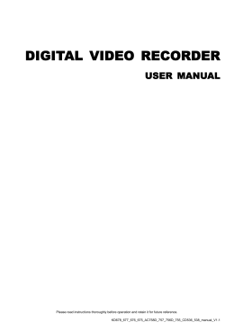 DIGITAL VIDEO RECORDER