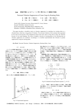 回転円板によるクレーン吊り荷のねじり振動の制振