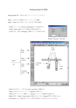 Working Model 2D 概要