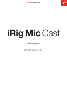 USER MANUAL iRig Mic