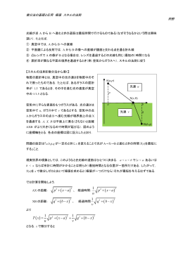 光線の屈折