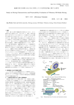 振動外周刃切断方式の加工特性とその実用性評価に関する研究 Study