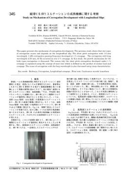 345 縦滑りを伴うコルゲーションの成長機構に関する考察