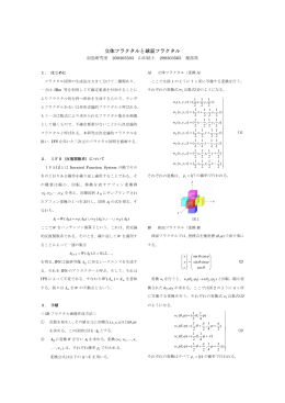立体フラクタルと球面フラクタル