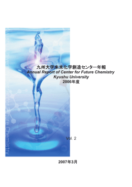 2006年度年報(vol.2) - 九州大学大学院工学研究院応用化学部門分子