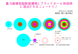 重力崩壊型超新星爆発とブラックホール形成時 に放出されるニュートリノ