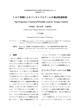 トルク制御によるフレキシブルアームの端点軌道制御