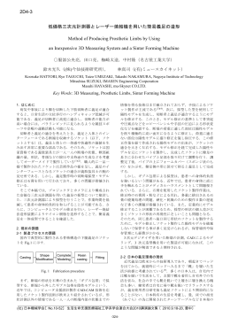 低価格三次元計測器とレーザー焼結機を用いた簡易義足の造形 Method