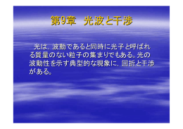 第9章 光波と干渉