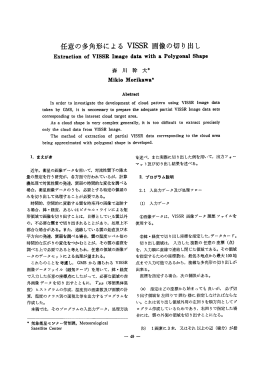 任意の多角形による Vー籠R 画像の切り出し