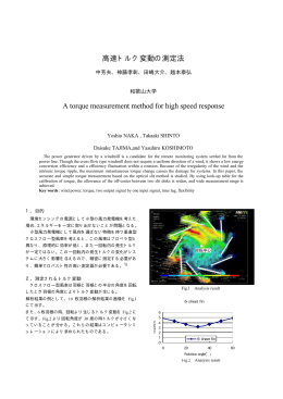 高速トルク変動の測定法 A torque measurement method