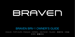 BRAVEN BRV-1 OWNER`S GUIDE