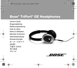 Bose® TriPort® OE Headphones