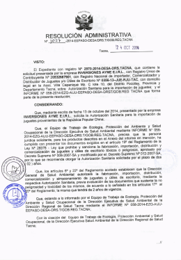 R.A. 1027-2014, INF... - Direccion Regional de Salud Tacna