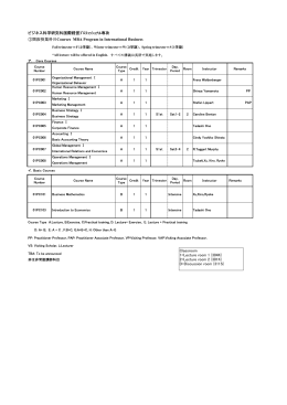 3 H23年開設授業科目20101209revised
