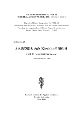 3次元空間形内の Kirchhoff 弾性棒