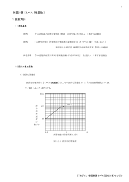 耐震計算 [ レベル2地震動 ] 1. 設計方針