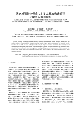 渓床堆積物の侵食による土石流発達過程 に関する数値解析 - C