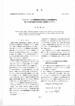 用いて主応力軸の方向を描く