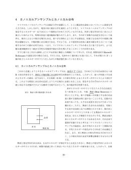 4 カノニカルアンサンブルとカノニカル分布