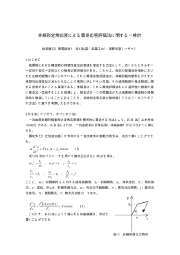 非線形定常応答による簡易応答評価法に関する一検討 { }