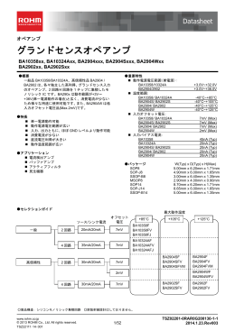 BA10358xx, BA10324Axx, BA2904xxx, BA2904Sxxx