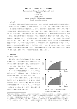 磁性とスピンエレクトロニクス入門