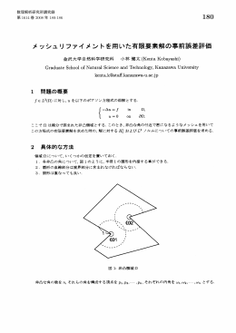 メッシュリファイメントを用いた有限要素解の事前誤差評価