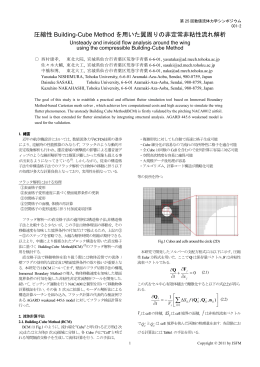 圧縮性 Building-Cube Method を用いた翼周りの非定常非粘性流れ解析