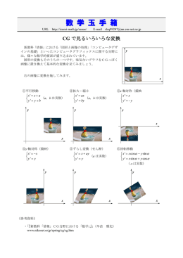 CGで見るいろいろな変換