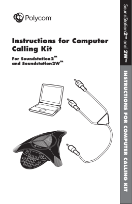 Instructions for Computer Calling Kit