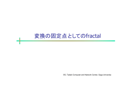 変換の固定点としてのfractal