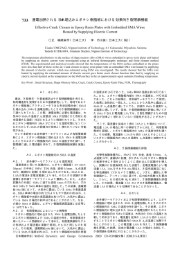 通電加熱される SMA 埋込みエポキシ樹脂板における効果的き裂閉鎖