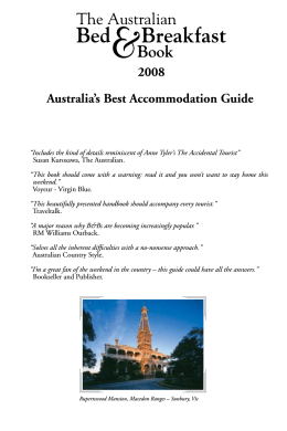 2008 Australia`s Best Accommodation Guide