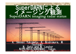 SuperDARNによる イメージング観測