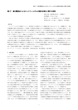 戦-27 修正震度法によるロックフィルダムの設計合理化