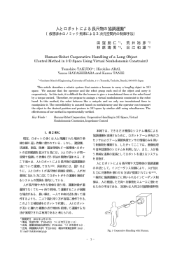 人とロボットによる長尺物の協調運搬＊