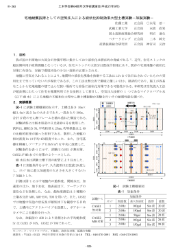 宅地耐震技術としての空気注入による液状化抑制効果大型土