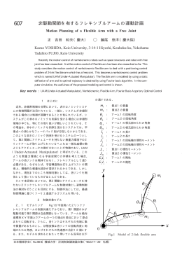607 非駆動間接を有するフレキシブルアームの運動計画